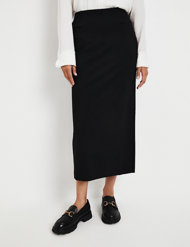 Черная женская юбка MASCOTTE 835-5205-2402 | ракурс 1