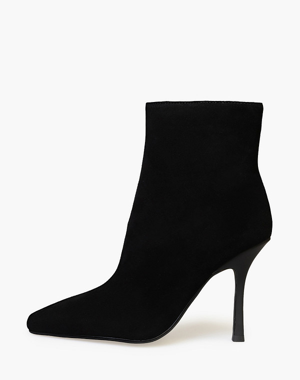 233-610221-3605M Полусапоги женские велюр/ворсин черн, Mascotte