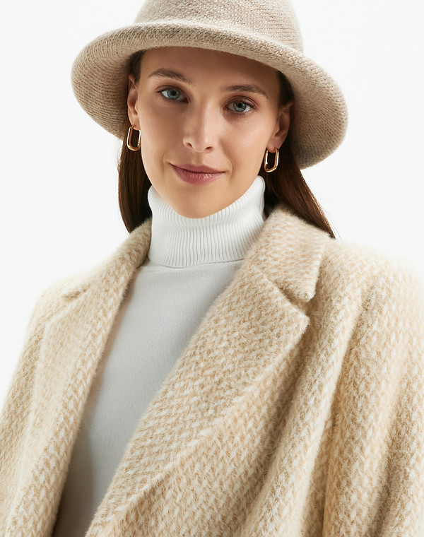 781-2209-508 Шляпа женская текстиль беж, Mascotte