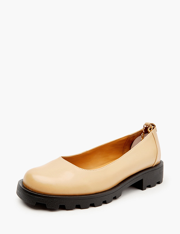 Бежевые женские туфли с декоративным браслетом MASCOTTE 233-4124211-0508 | ракурс 2