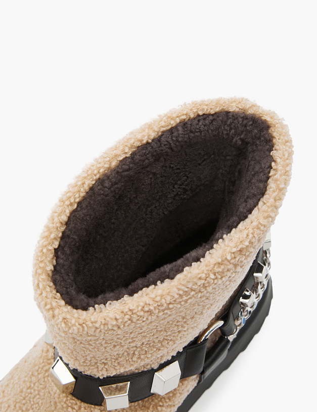 Бежевые женские угги MASCOTTE 47-3203435-0408 | ракурс 6