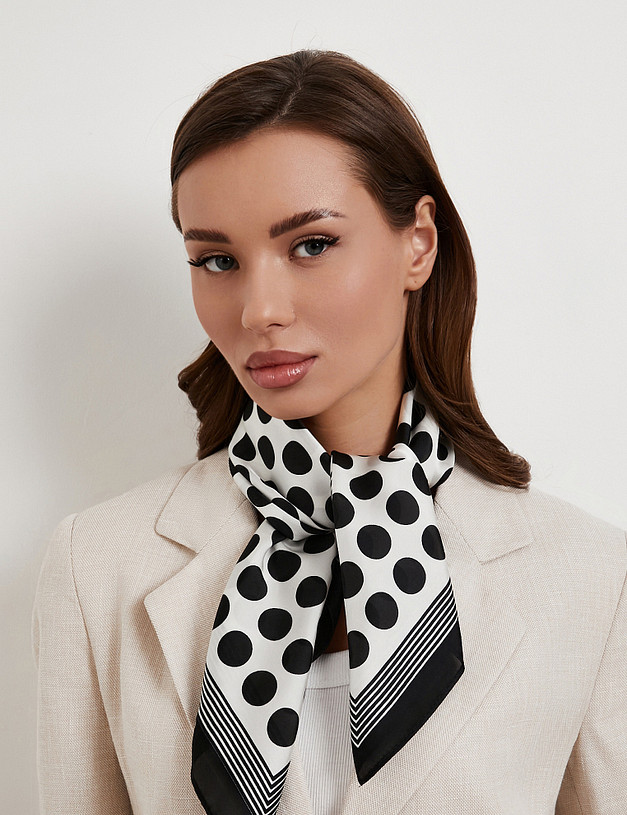 Женский платок в горох MASCOTTE 766-6103-2421 | ракурс 1
