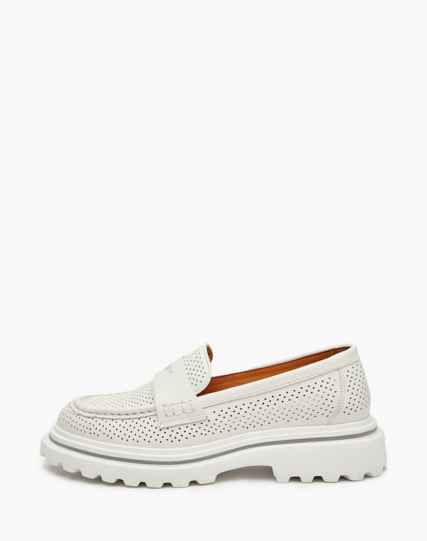 58-510611-0101 Туфли женские нат.кожа/нат.кожа бел, Mascotte