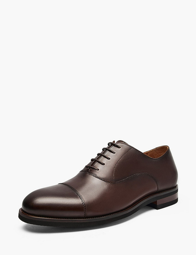 Коричневые мужские оксфорды MASCOTTE 142-611011-0109 | ракурс 2