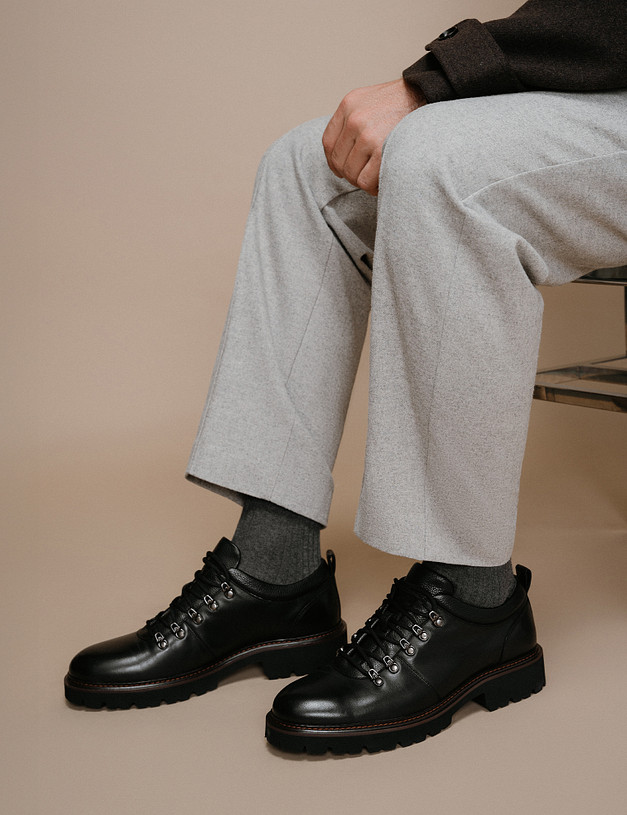 Черные мужские полуботинки MASCOTTE 175-524911-0102 | ракурс 2