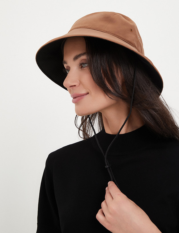 Бежевая женская панама MASCOTTE 785-4103-2418 | ракурс 1 Бежевая женская панама MASCOTTE 785-4103-2418 | ракурс 1