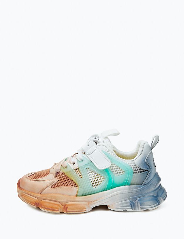 Цветные кроссовки для девочек MASCOTTE 234-413821-0612 | ракурс 4