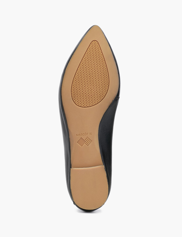 Черные женские лоферы из натуральной кожи MASCOTTE 233-2143811-3501M | ракурс 6