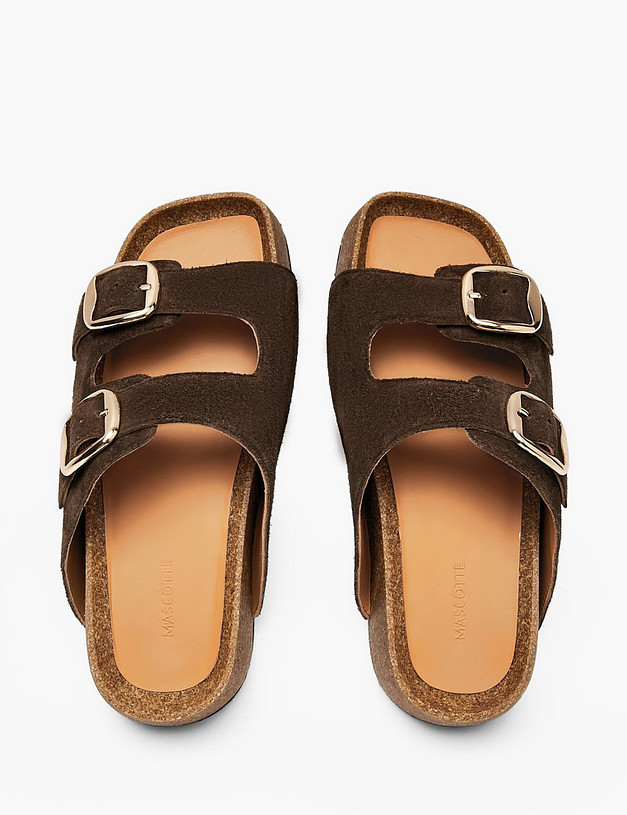 Коричневые женские сабо MASCOTTE 15-612911-6602M | ракурс 4