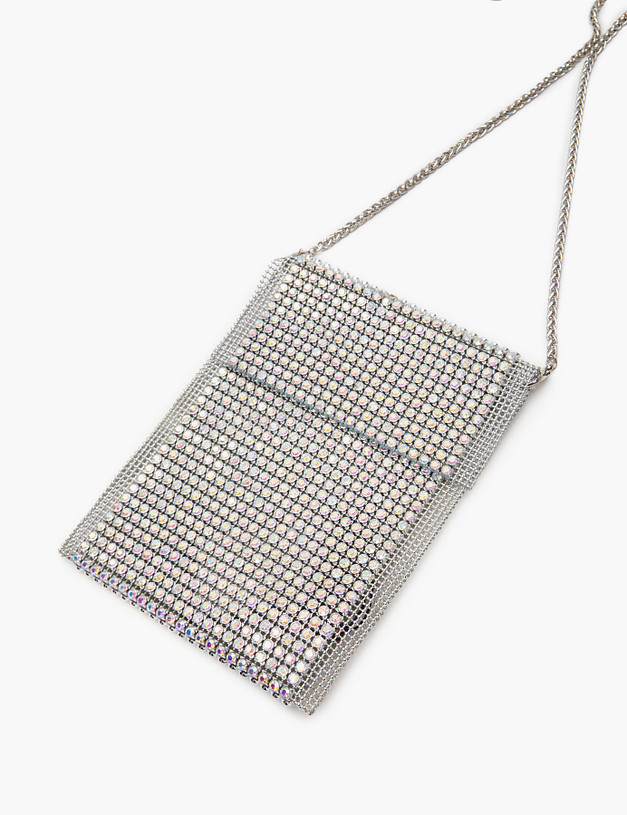 Серебристая женская сумка MASCOTTE 660-5137-7716 | ракурс 3