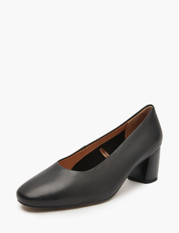 Черные женские туфли из кожи MASCOTTE 233-510811-3501M | ракурс 2