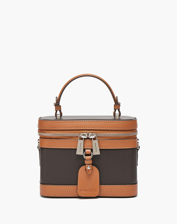 602-6109-609 Сумка женская и.кожа/текстиль корич-рыж, S, Mascotte