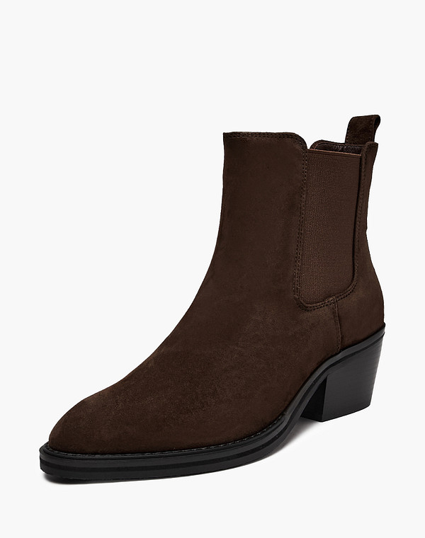 94-610321-4680M Ботинки женские велюр-резина/ворсин корич, Mascotte