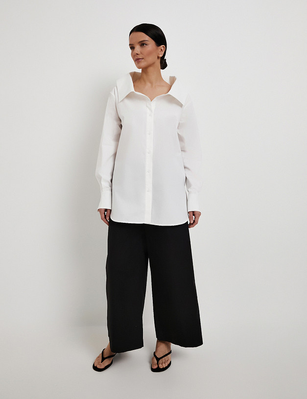 Белая женская блузка MASCOTTE 835-6106-2601 | ракурс 6