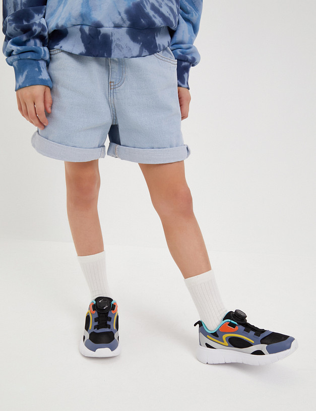 Черно-синие детские кроссовки MASCOTTE 189-413321-0202 | ракурс 10 Черно-синие детские кроссовки MASCOTTE 189-413321-0202 | ракурс 10