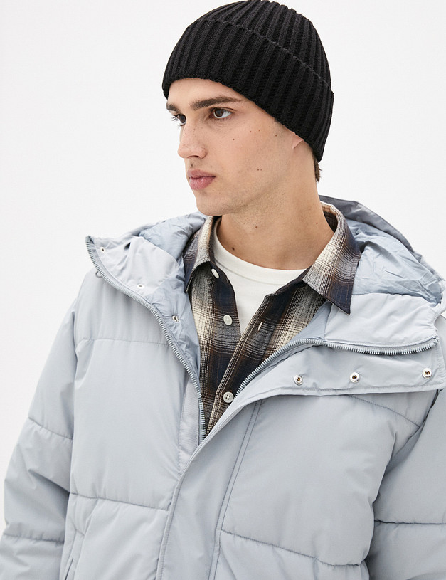 Черная мужская шапка-бини MASCOTTE 784-1208-7502 | ракурс 1