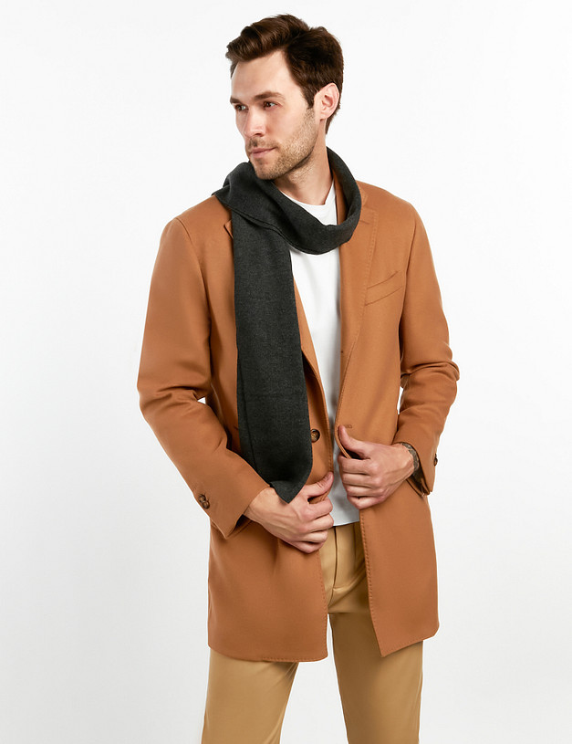 Серый мужской шарф MASCOTTE 766-2202-502 | ракурс 1