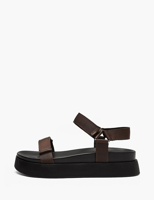 Коричневые женские сандалии MASCOTTE 234-615221-0209 | ракурс 1