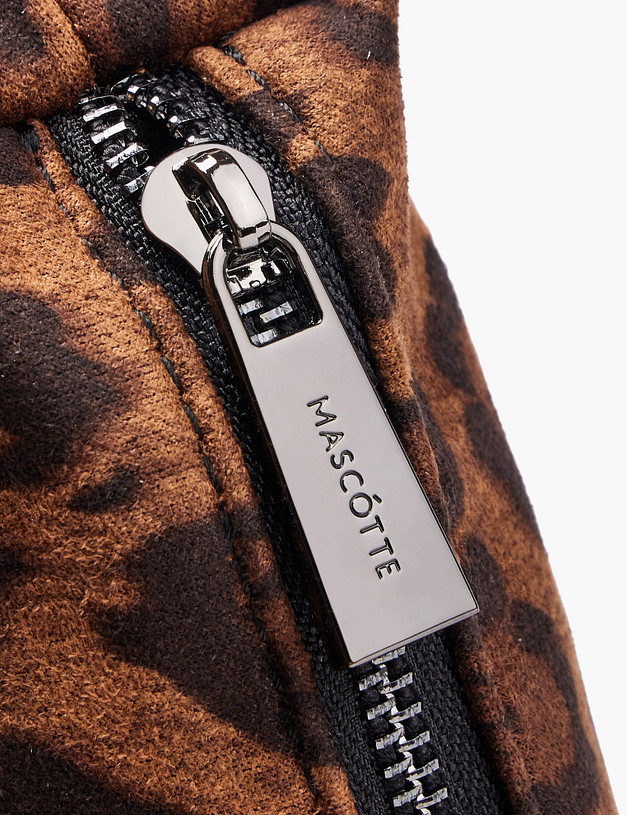 Коричневая женская сумка с леопардовым принтом MASCOTTE 646-5206-209 | ракурс 5