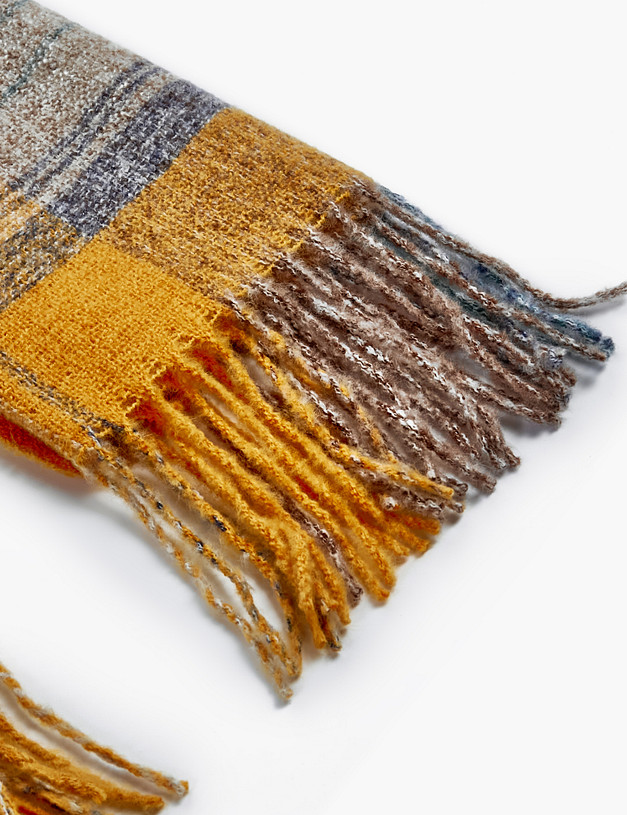 Желтый женский шарф MASCOTTE 766-2205-2418 | ракурс 2