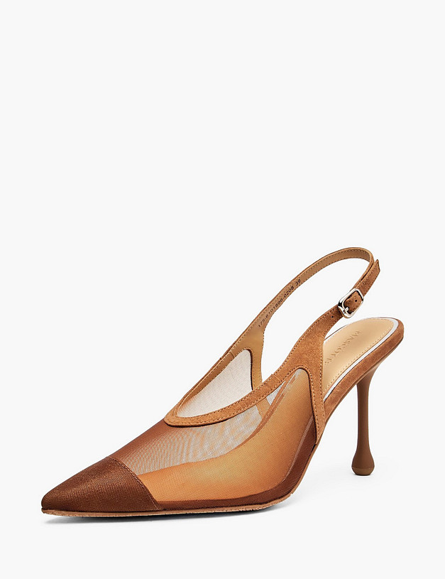 Темно-бежевые женские туфли MASCOTTE 175-6101896-0208 | ракурс 2