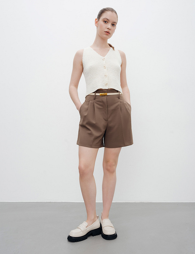 Молочные женские лоферы MASCOTTE 58-411911-0101 | ракурс 1 Молочные женские лоферы MASCOTTE 58-411911-0101 | ракурс 1