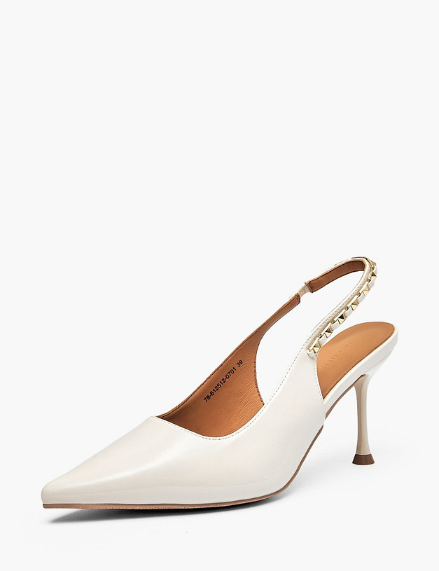 Молочные женские туфли MASCOTTE 78-612512-0701 | ракурс 2