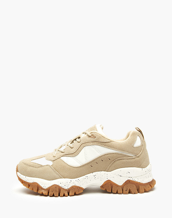 Серо-бежевые женские кроссовки 5990₽