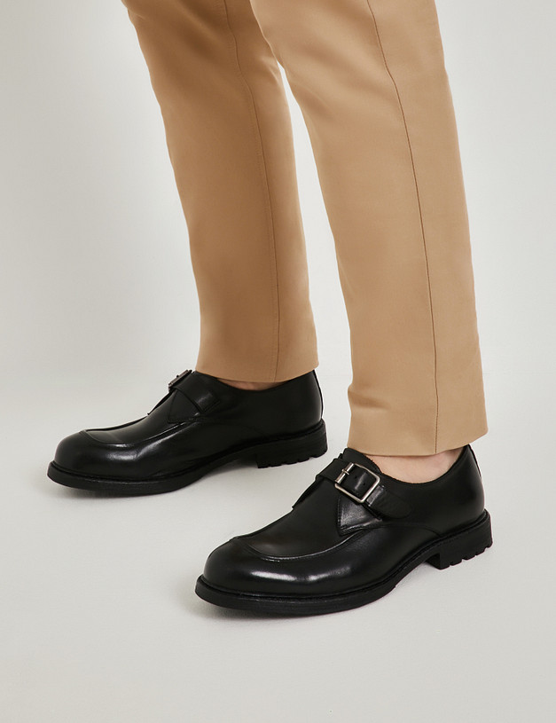 Черные мужские монки MASCOTTE 128-422811-0102 | ракурс 2 Черные мужские монки MASCOTTE 128-422811-0102 | ракурс 2