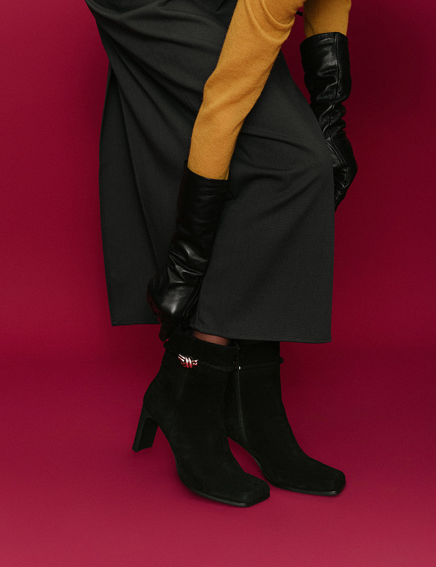 Черные женские ботильоны MASCOTTE 175-5281324-3605M | ракурс 1