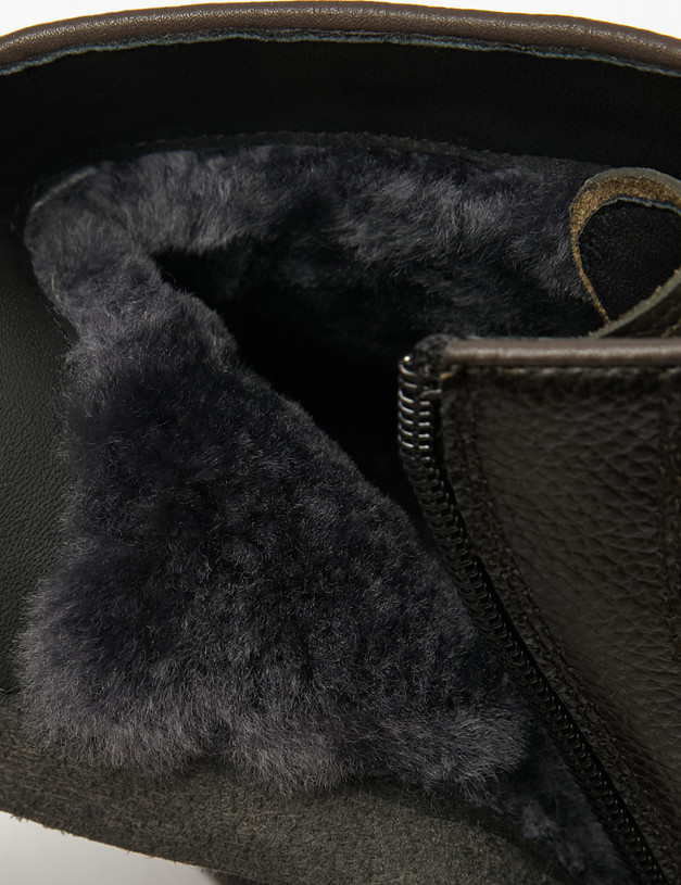 Оливковые мужские зимние ботинки MASCOTTE 22-522331-8155M | ракурс 8