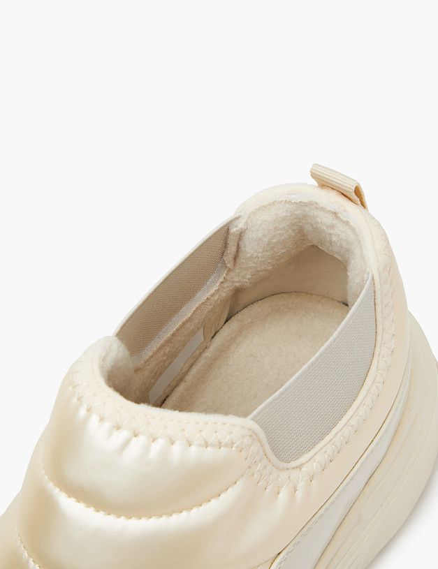 Бежевые короткие женские дутики MASCOTTE 64-320124-0208 | ракурс 6