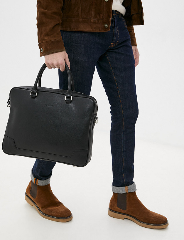 Черный мужской портфель MASCOTTE 658-1210-102 | ракурс 1
