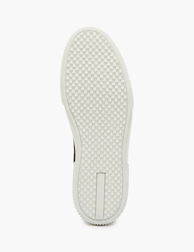 Оливковые мужские кеды из велюра MASCOTTE 58-3150323-2219M | ракурс 6