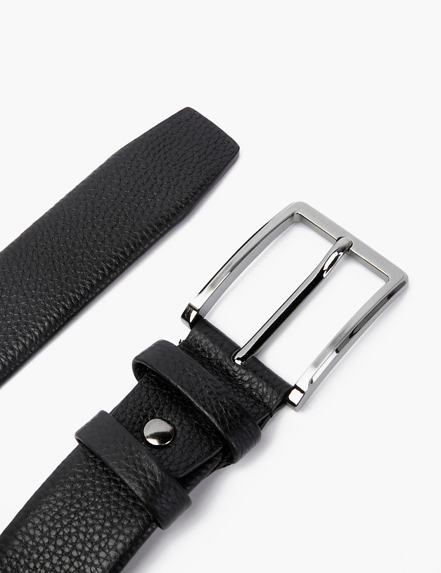 Черный мужской ремень MASCOTTE 727-2219-102 | ракурс 3