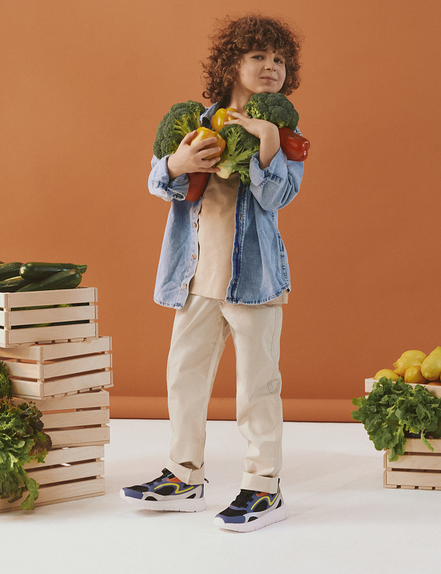 Черно-синие детские кроссовки MASCOTTE 189-413321-0202 | ракурс 1 Черно-синие детские кроссовки MASCOTTE 189-413321-0202 | ракурс 1