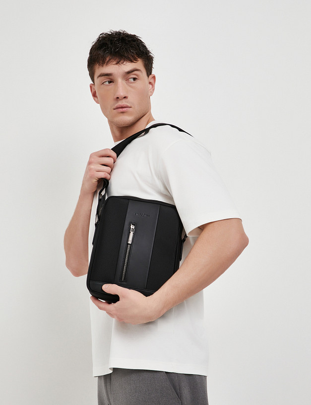 Черная мужская сумка MASCOTTE 604-5120-202 | ракурс 1 Черная мужская сумка MASCOTTE 604-5120-202 | ракурс 1