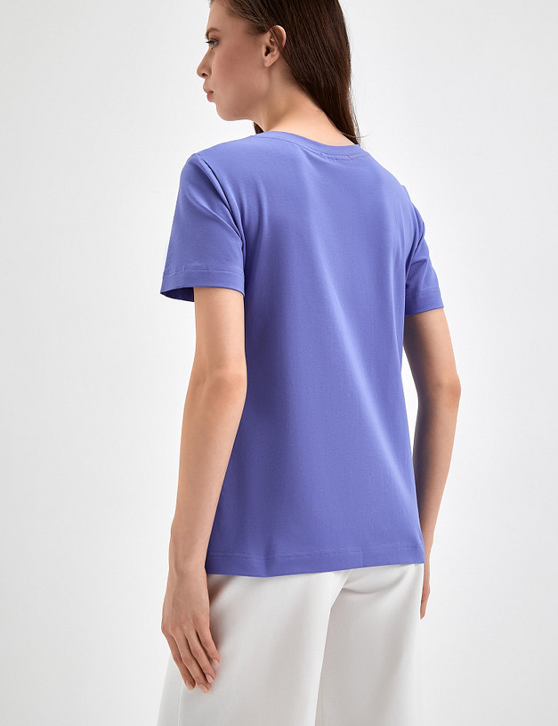 Лиловая женская футболка MASCOTTE 790-3114-2607 | ракурс 7 Лиловая женская футболка MASCOTTE 790-3114-2607 | ракурс 7