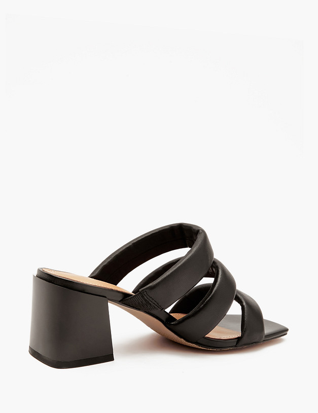 Черные женские мюли из кожи MASCOTTE 233-411811-0502 | ракурс 5