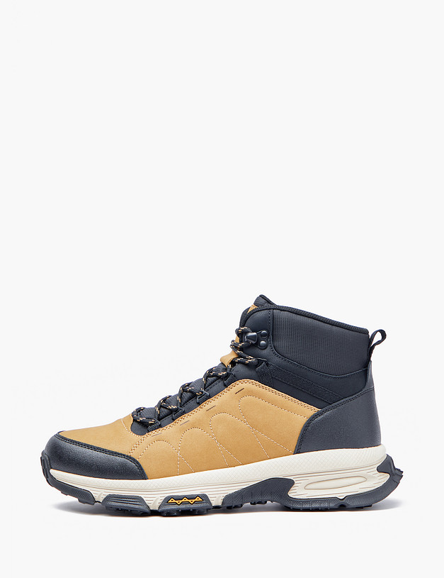 Горчичные мужские ботинки-хайкеры MASCOTTE 189-320822-0609 | ракурс 2