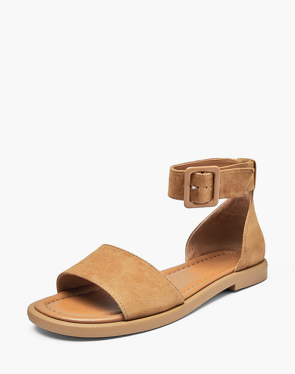 233-512011-4697M Туфли летние женские велюр/нат.кожа рыж, Mascotte