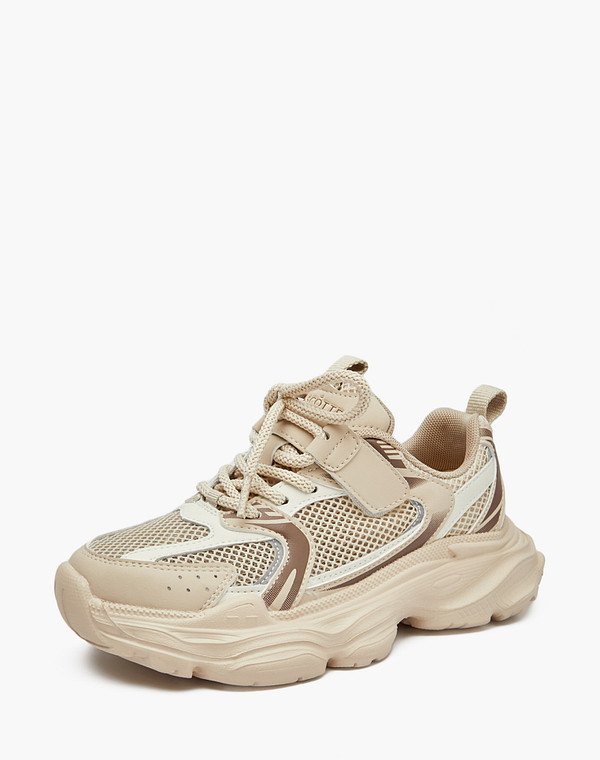 234-511721-0208 Полуботинки для активного отдыха мальч./девич. текстиль-и.кожа/текстиль беж-молочн, Mascotte JUNIOR