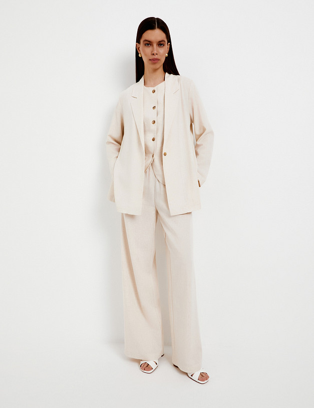 Бежевый женский жакет MASCOTTE 790-5107-2708 | ракурс 2