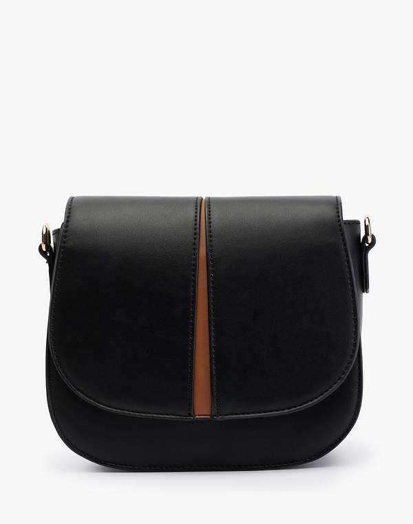 626-2107-602 Сумка женская и.кожа/и.кожа-текстиль черн-рыж, S, Mascotte