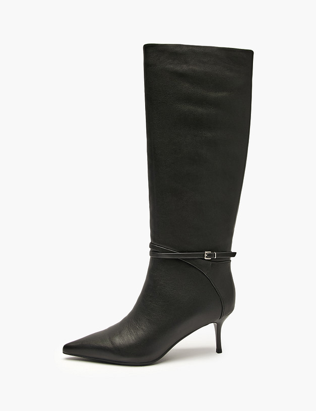 Черные женские сапоги MASCOTTE 126-526321-3100M | ракурс 1