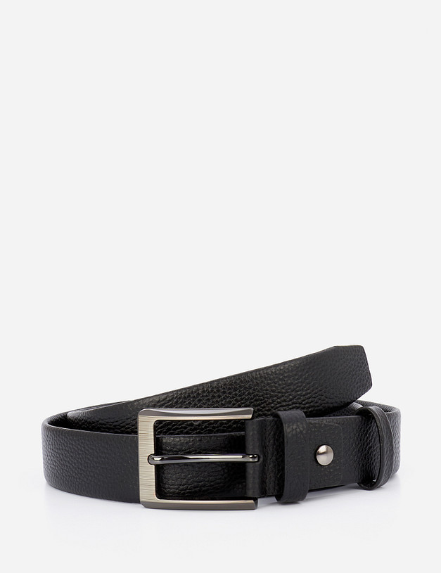 Черный мужской ремень MASCOTTE 727-1238-102 | ракурс 2