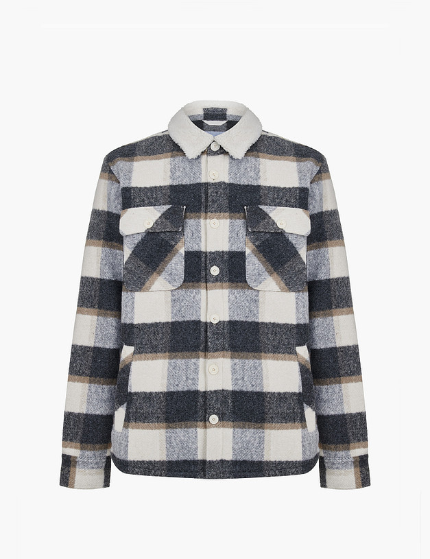 Мужская куртка-рубашка в клетку MASCOTTE 885-4215-7501 | ракурс 6 Мужская куртка-рубашка в клетку MASCOTTE 885-4215-7501 | ракурс 6