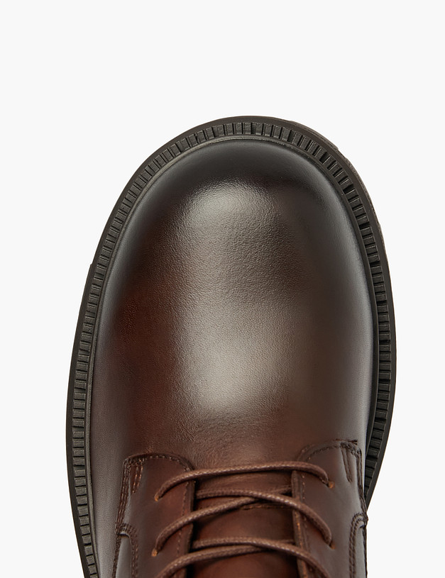 Коричневые женские зимние ботинки MASCOTTE 58-521632-0109 | ракурс 5