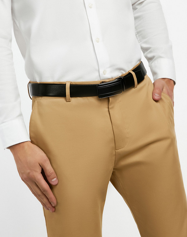 727-2201-102 Ремень муж. нат.кожа/нат.кожа черн, Mascotte