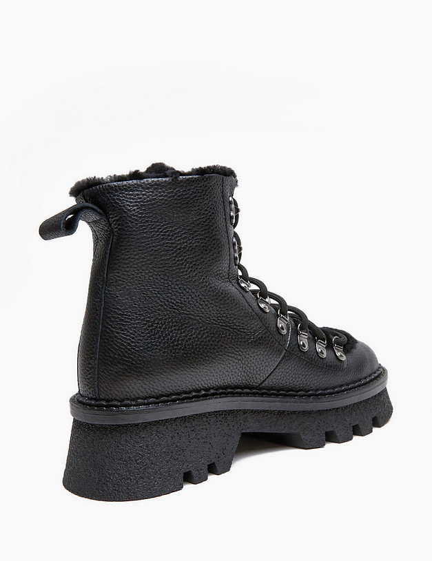 Черные женские зимние ботинки MASCOTTE 233-423231-0102 | ракурс 4